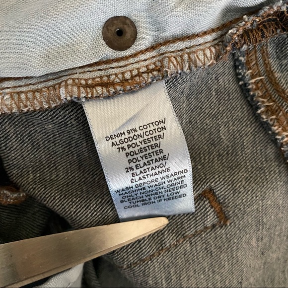 Loft Curvy Straight Black Jeans C - Picture 4 of 6